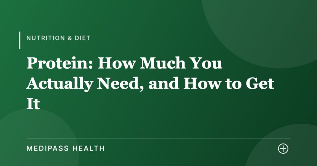 Protein: How Much You Actually Need, and How to Get It - Medipass Health